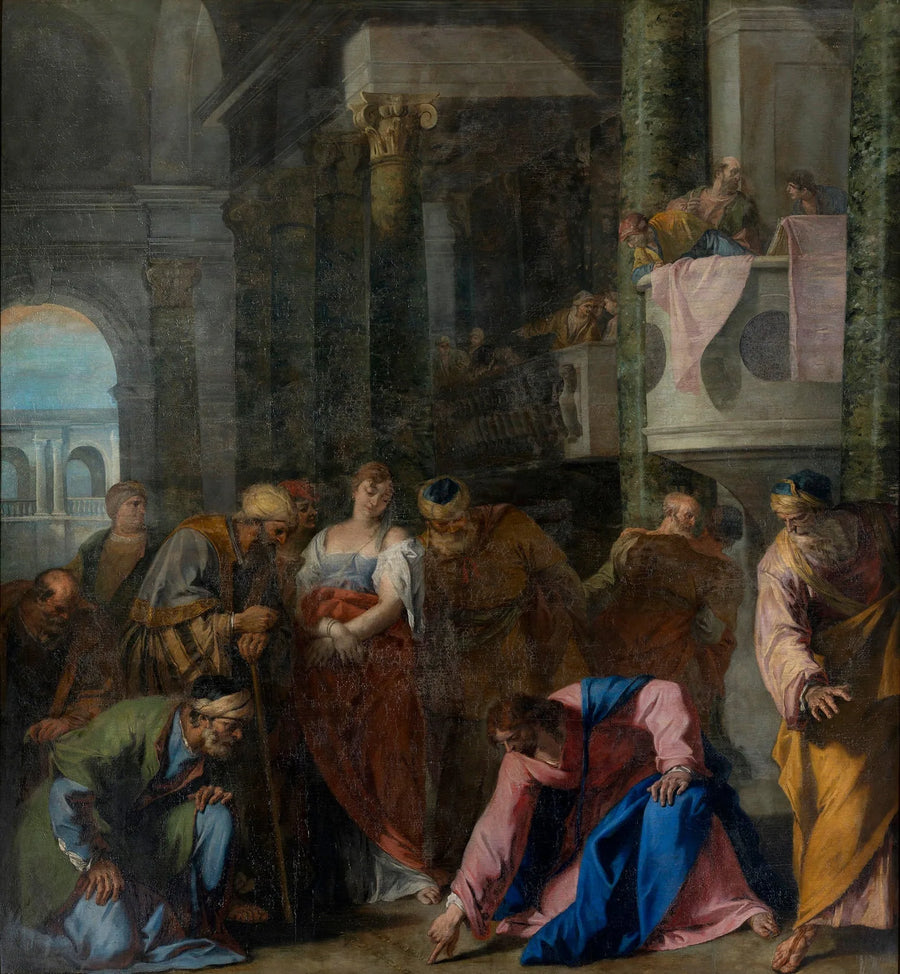 Adulteriainen nainen - Sebastiano Ricci