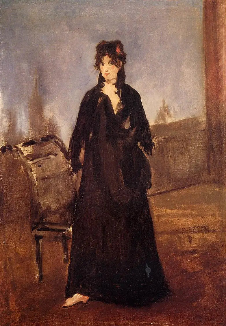 Vaaleanpunaisissa kengissä oleva nainen (Berthe Morisot) - Édouard Manet