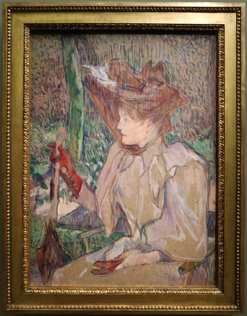 Hanskaton nainen - Henri de Toulouse-Lautrec