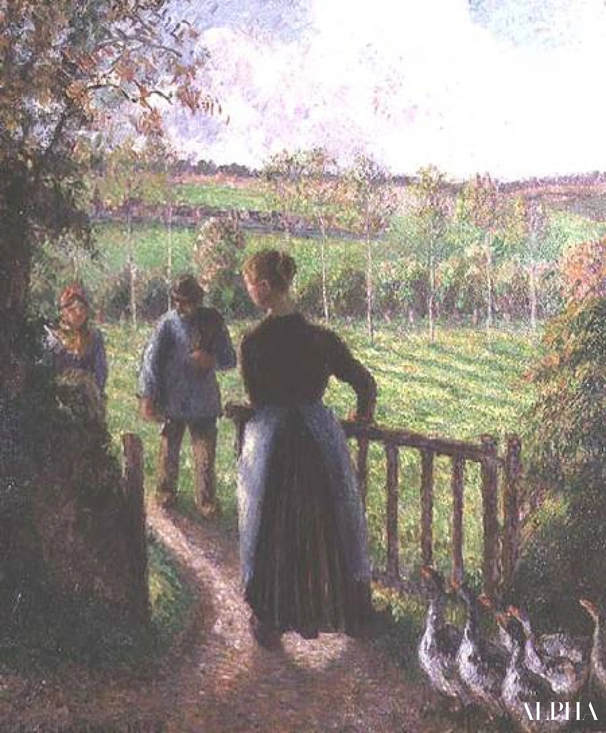 La femme aux oies - Edouard Manet - Reproductions de tableaux et peintures haut de gamme