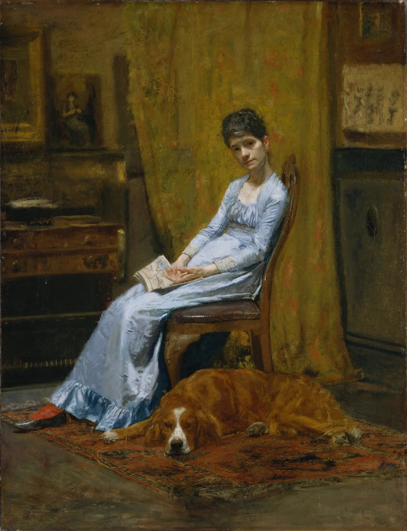 Taiteilijan vaimo ja hänen setterinsä - Thomas Eakins