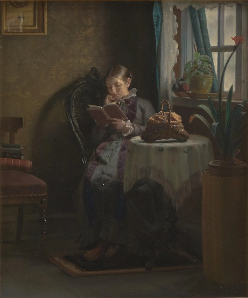 Taiteilijan vaimo lukee - Michael Peter Ancher