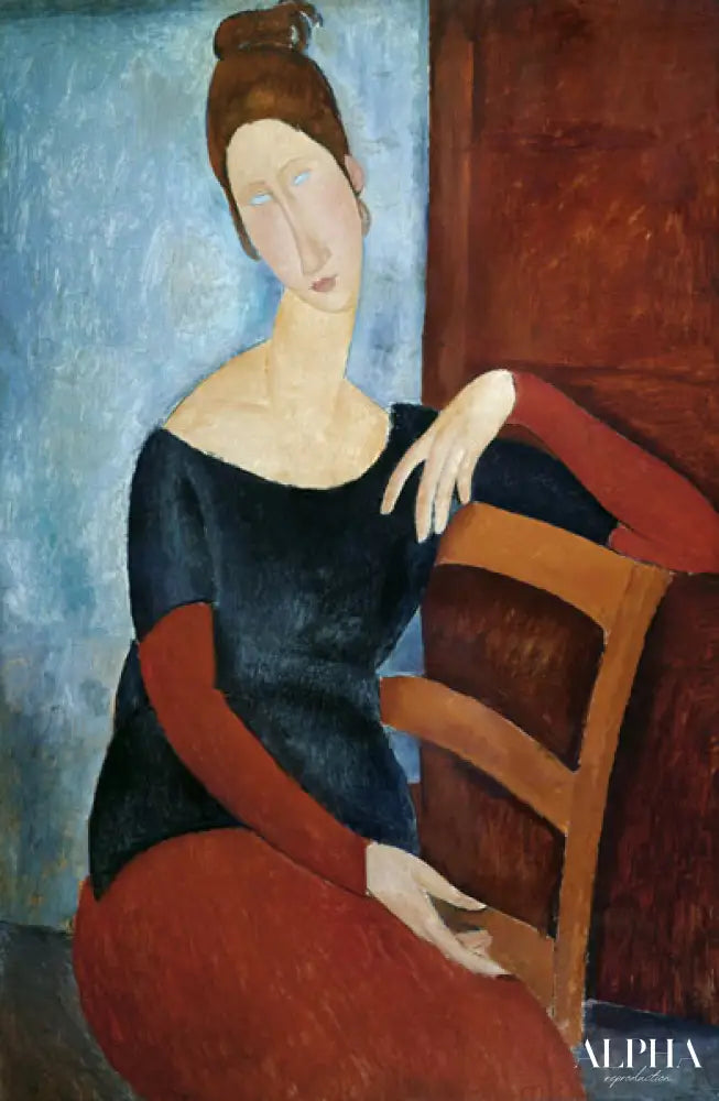 La femme de l'artiste - Amedeo Modigliani - Reproductions de tableaux et peintures haut de gamme