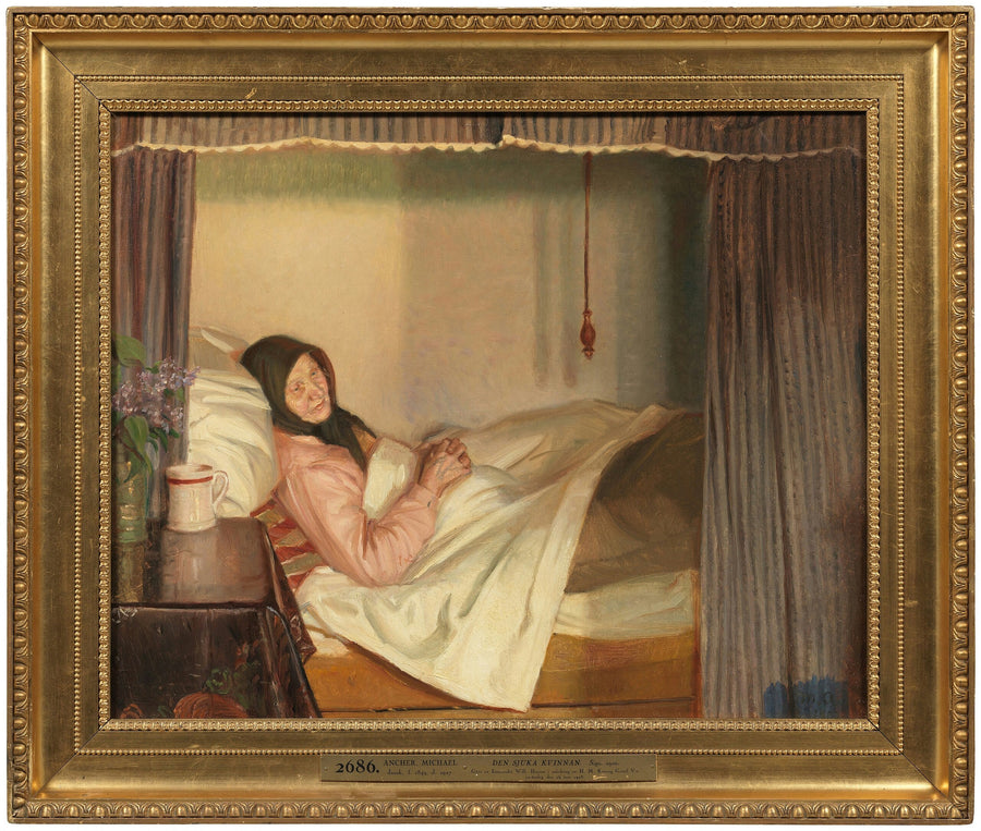 Sairas nainen - Michael Peter Ancher