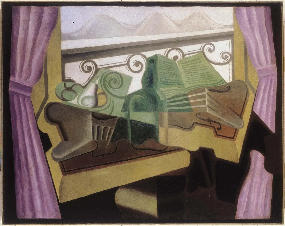 La fenêtre aux collines - Juan Gris - Alpha Reproduction