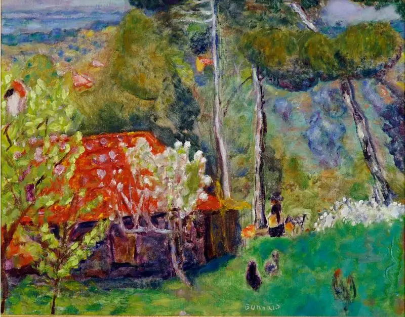 Punakattoinen tila - Pierre Bonnard