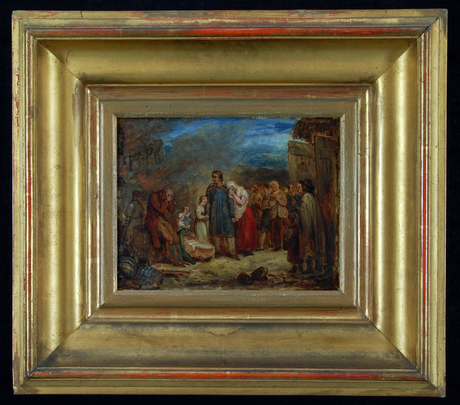 Poltettu maatila - Ary Scheffer