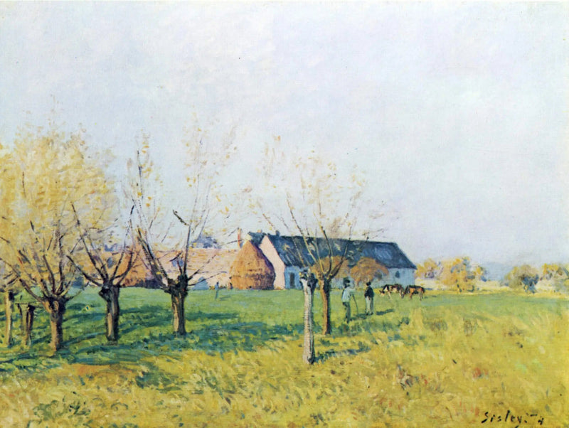 Helvetinaukion tila, syksyinen aamu - Alfred Sisley