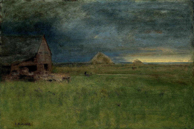 Yksinäinen maatila, Nantucket - George Inness