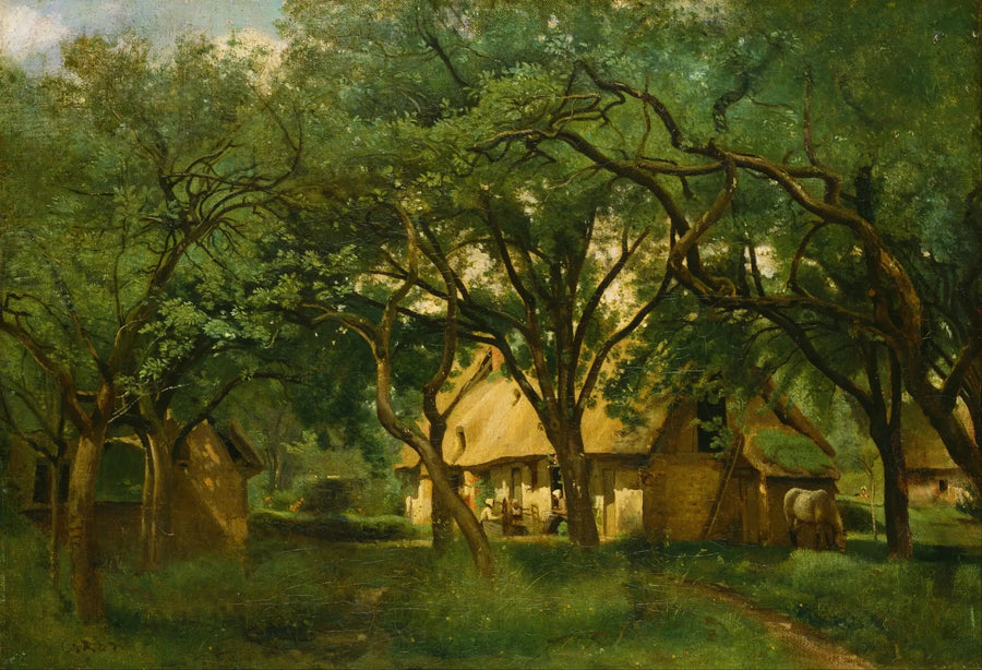 La Ferme Toutain Honfleurissa - Jean-Baptiste Camille Corot