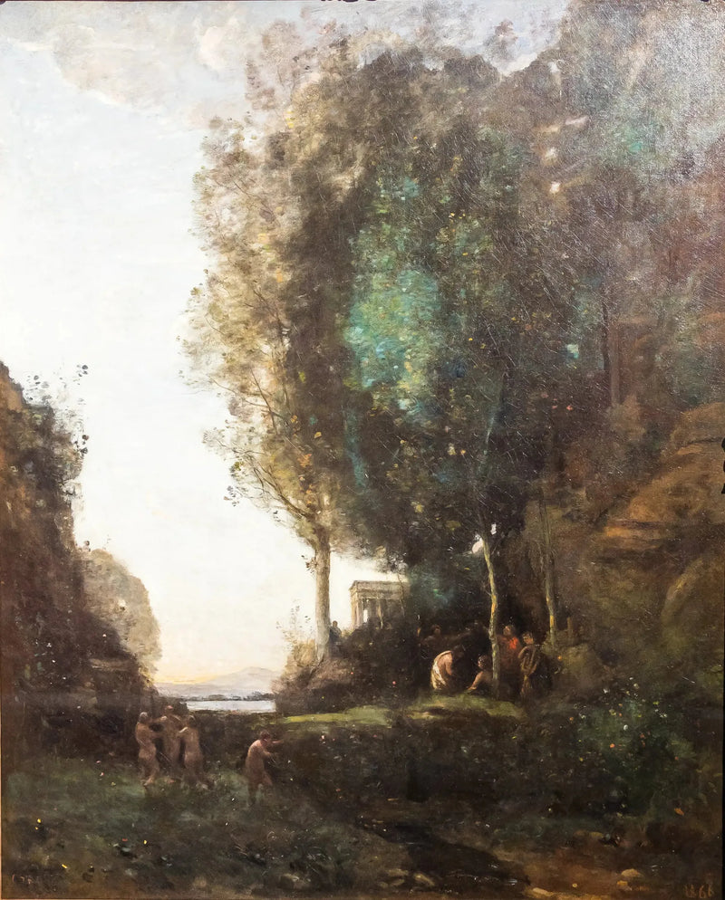Bacchuksen juhla (Ilta) - Jean-Baptiste Camille Corot