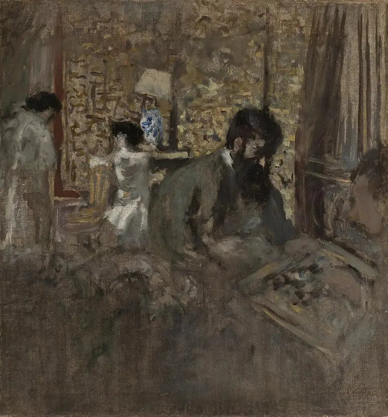 Naisten juhla, Tristan Bernard Madame Aron luona - Édouard Vuillard