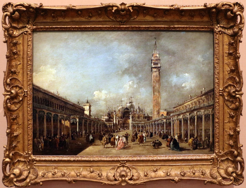 Helatorstain juhla Saint-Marcin aukiolla - Francesco Guardi