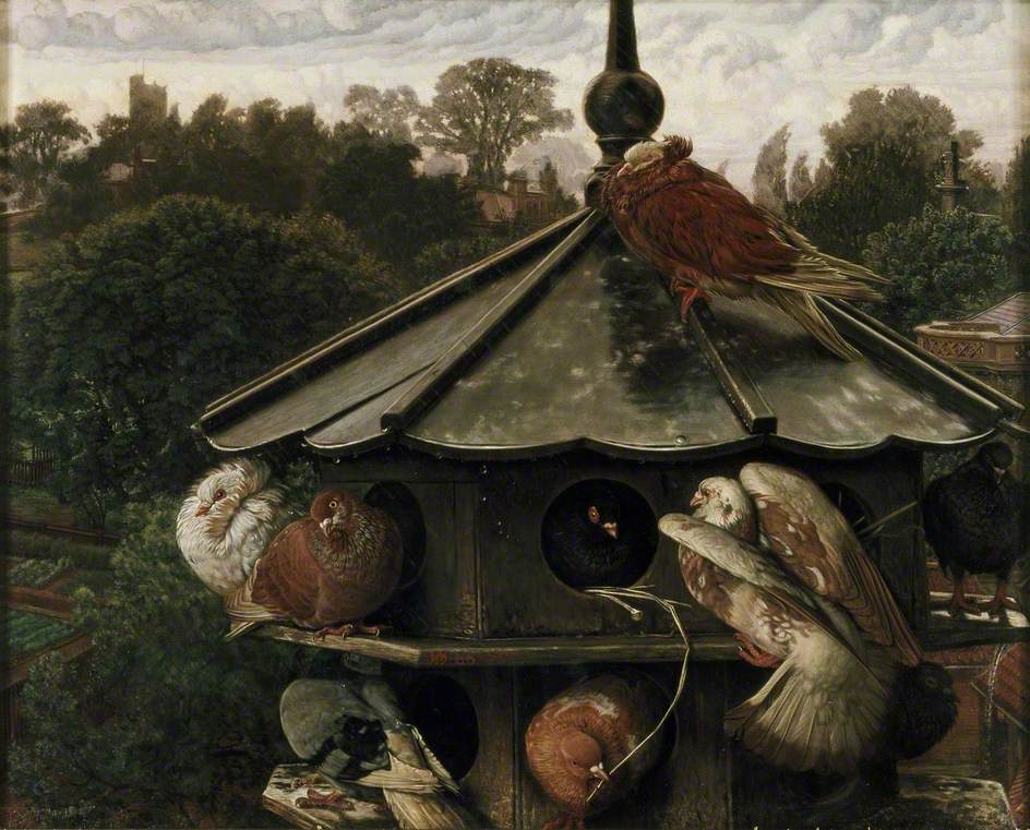 La Fête de Saint Swithin (Le Pigeonnier) - William Holman Hunt image 1 reproduction artisanale de tableau