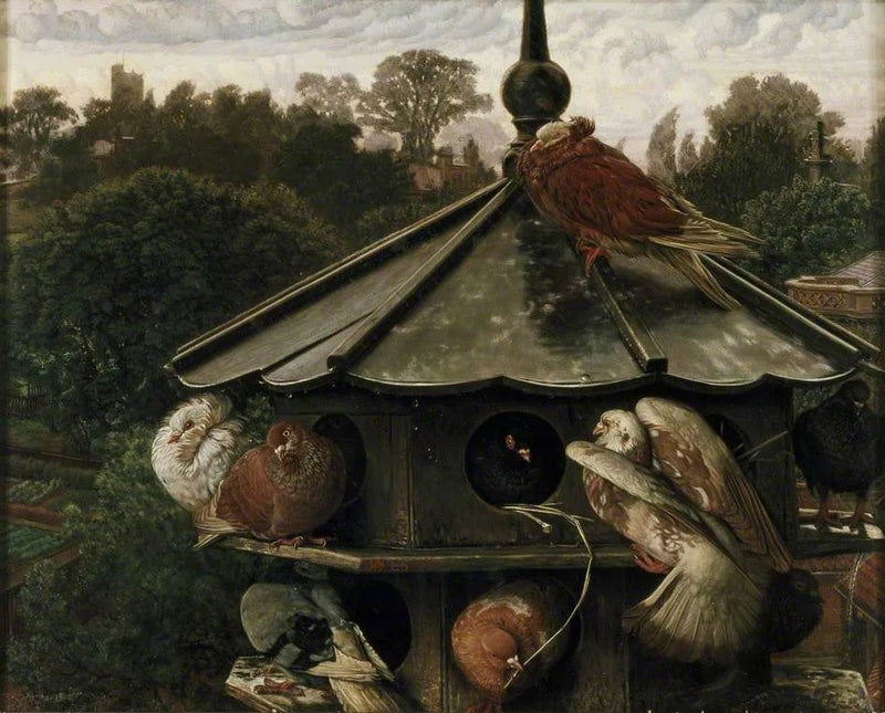Pyhän Swithinin juhla (Le Pigeonnier) - William Holman Hunt