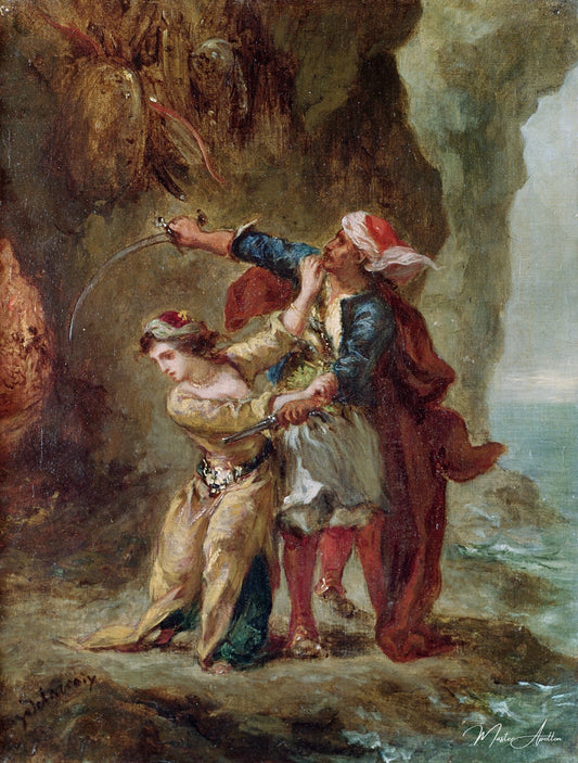 La Fiancée d'Abydos - Eugène Delacroix - Reproductions de tableaux et peintures haut de gamme