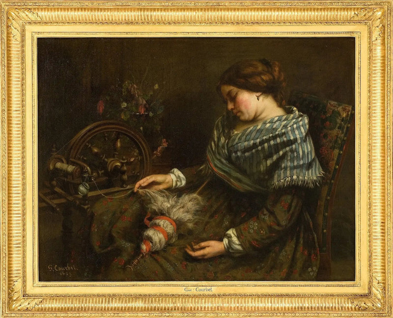 Nukkuva kutomakone - Gustave Courbet
