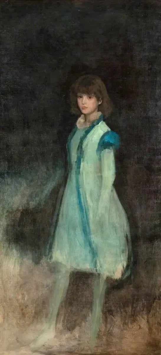Sininen tyttö : Connie Gilchrist - James Abbott McNeill Whistler