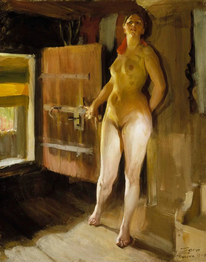 Tyttö saunassa - Anders Zorn