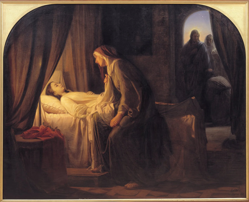Jaïruksen tytär - Carl Heinrich Bloch
