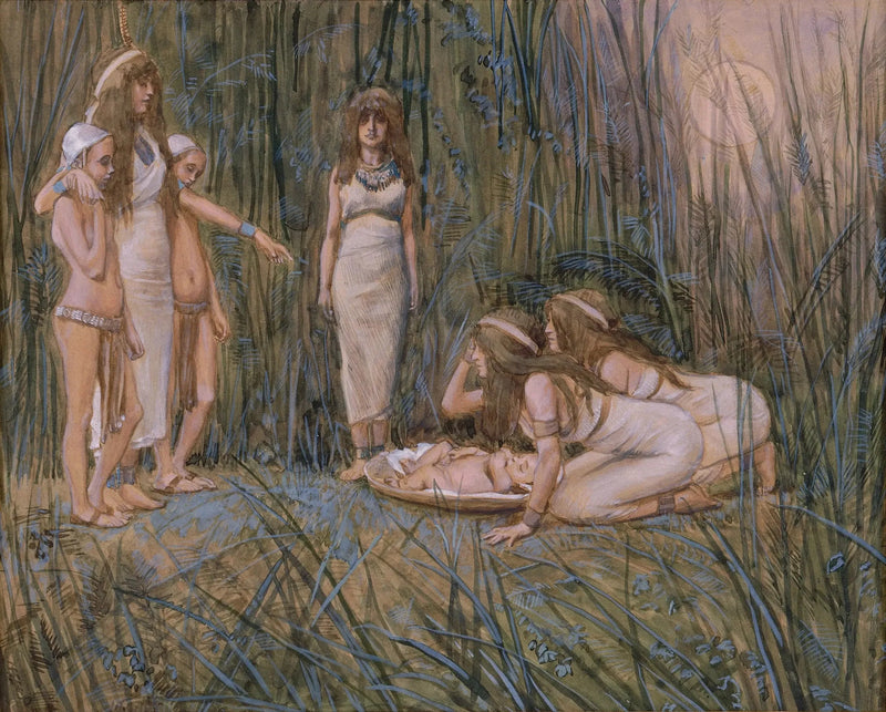 Faaraon tytär saa Moosekselle äidin - James Tissot