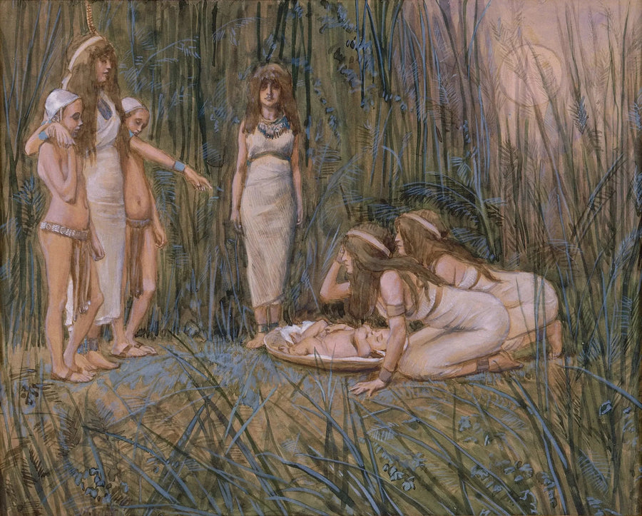 Faaraon tytär saa Moosekselle äidin - James Tissot