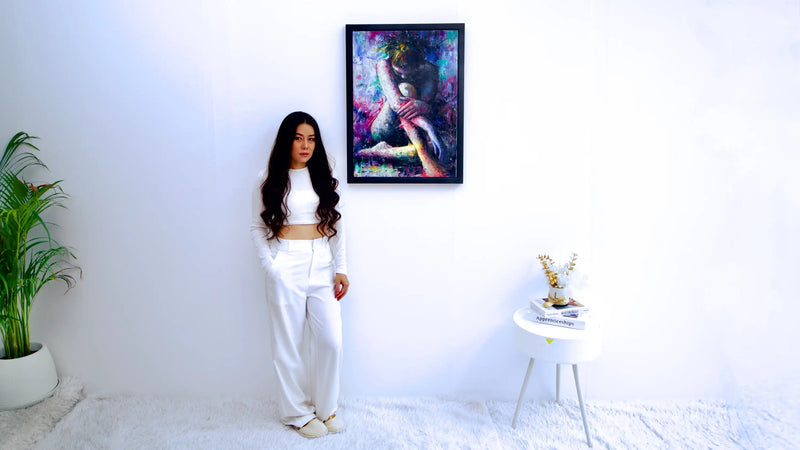 Violetti Tyttö | 50 x 70 cm