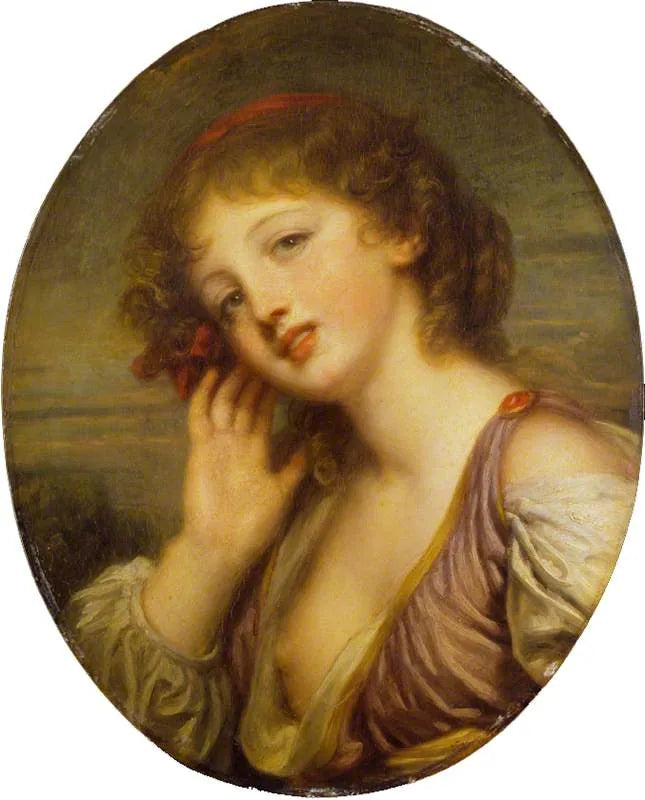 Tyttö, joka kuuntelee - Jean-Baptiste Greuze
