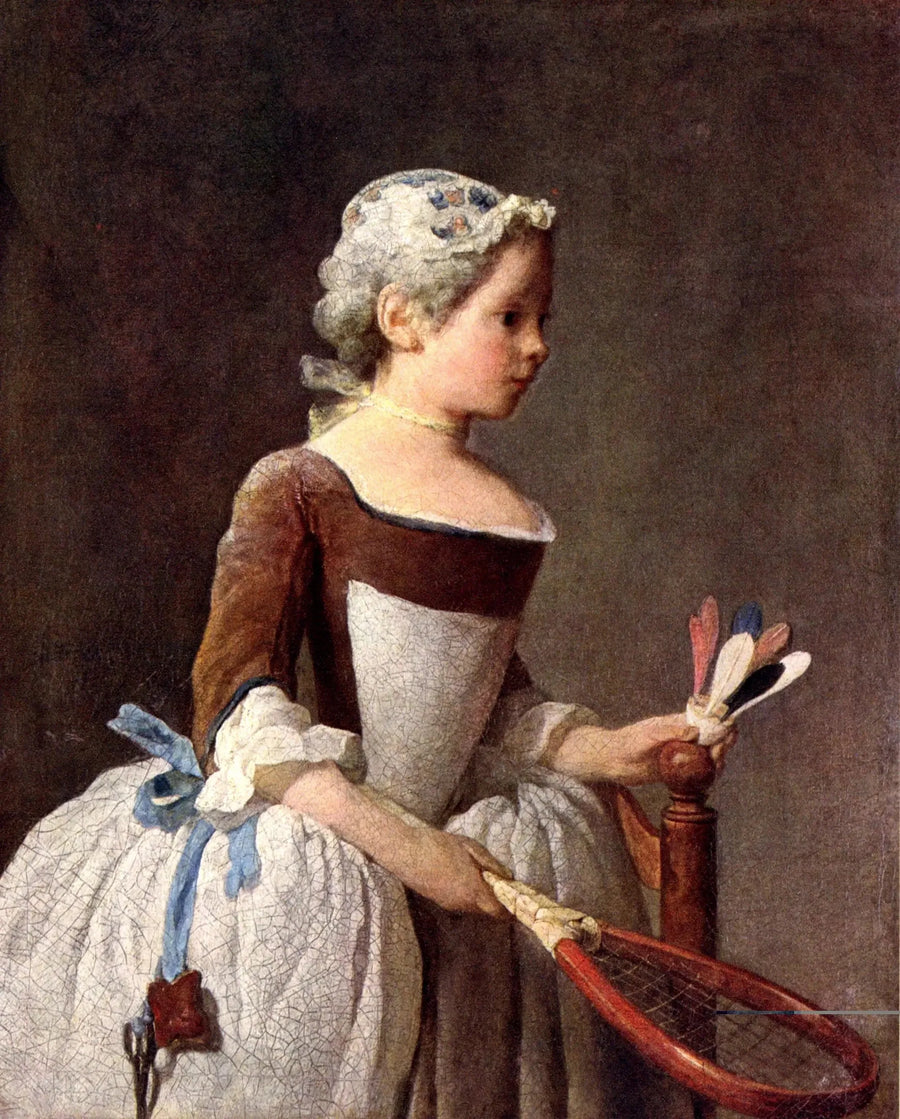 Tyttö ratissa - Jean Siméon Chardin