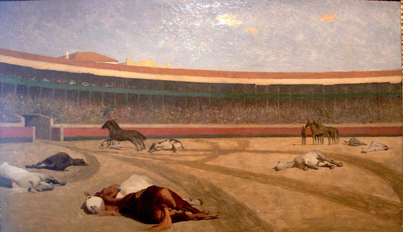 Härkätaistelun loppu - Jean-Léon Gérôme