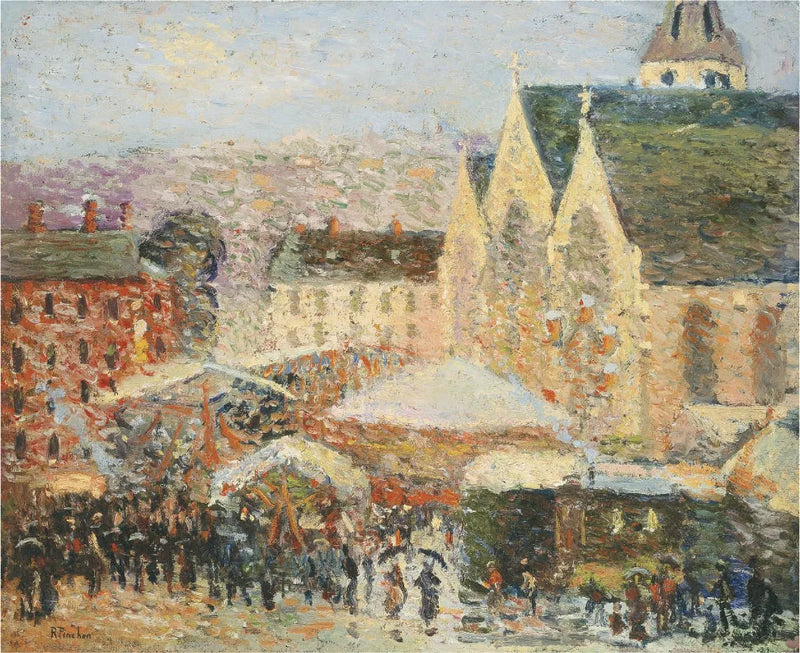 Laakso Saint-Romain Saint-Vivienin aukiolla, Rouen - Robert Antoine Pinchon