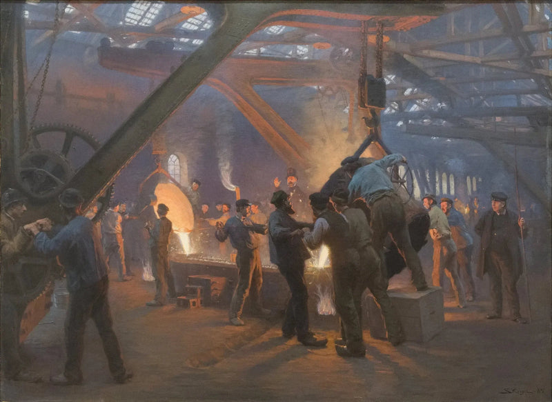 Rautatehdas, Burmeister ja Wain - Peder Severin Krøyer