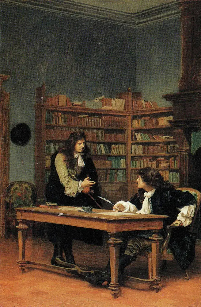 La Fontaine ja Molière - Jean-Léon Gérôme
