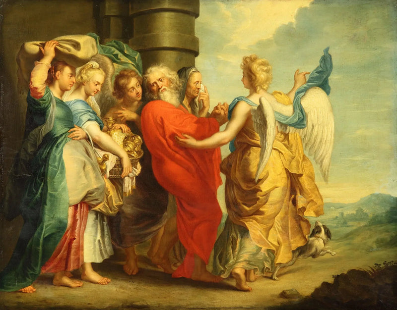 Lotin ja hänen tyttäriensä pako - Peter Paul Rubens