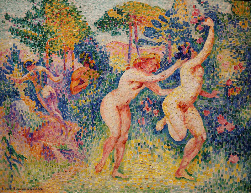 Nymfien pakomatka - Henri-Edmond Cross