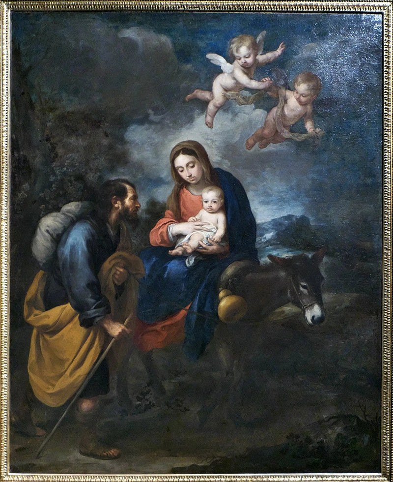 Egyptin pakomatka - Bartolomé Esteban Murillo