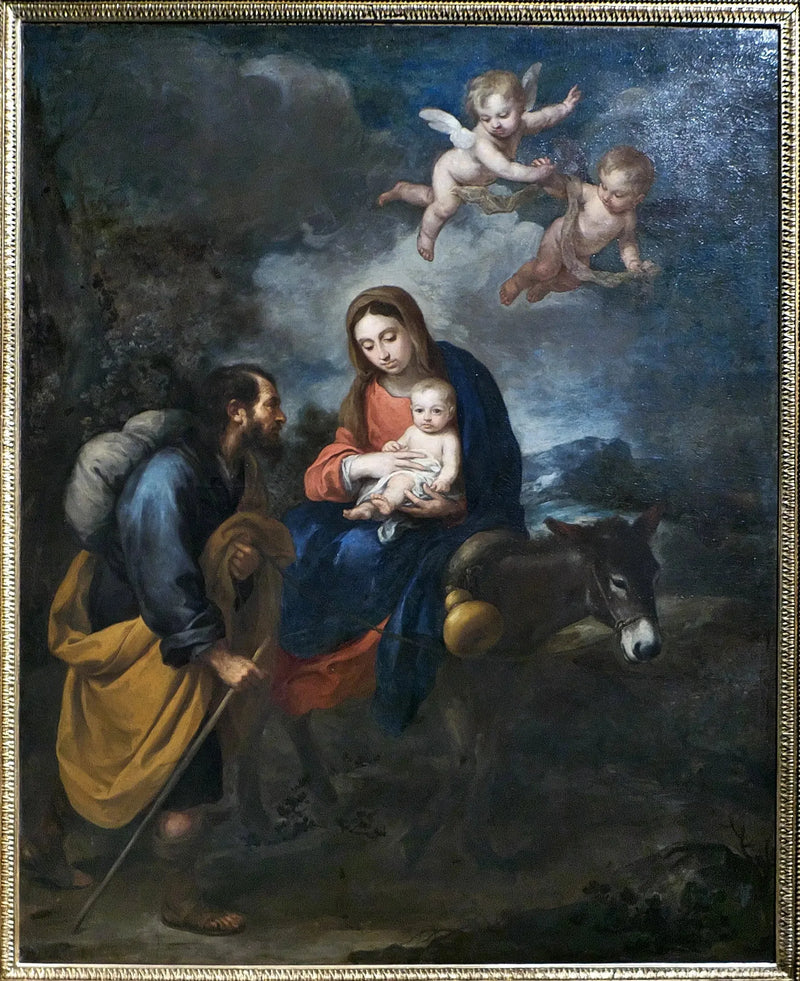 Egyptin pakomatka - Bartolomé Esteban Murillo