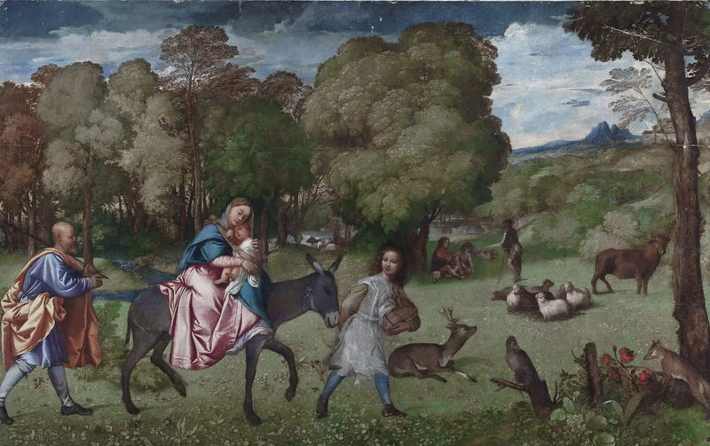 Egyptin pakomatka - Titian