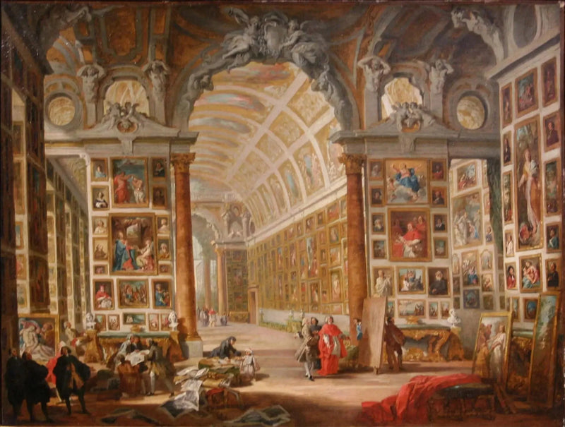 Kardinaali Silvio Valenti Gonzaguen galleria - Giovanni Paolo Panini