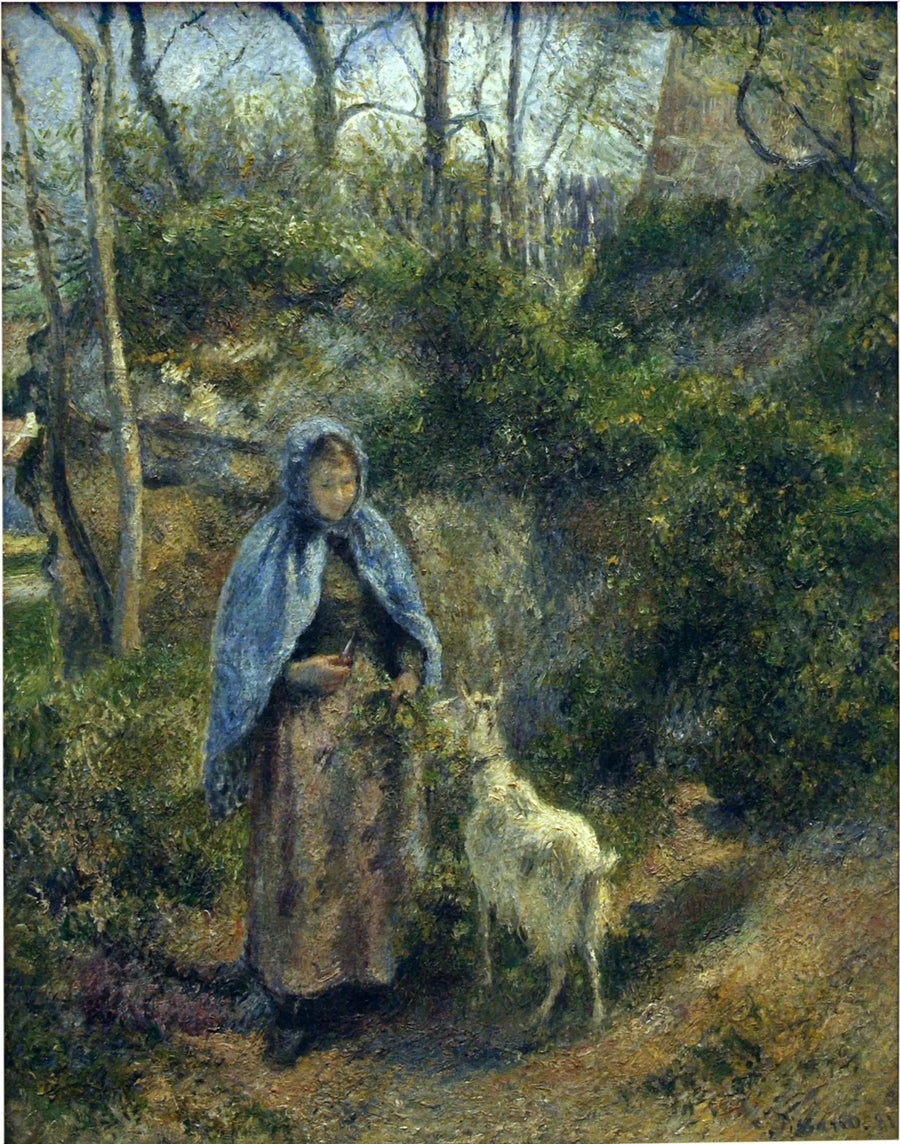 Vuohenpaimen - Camille Pissarro
