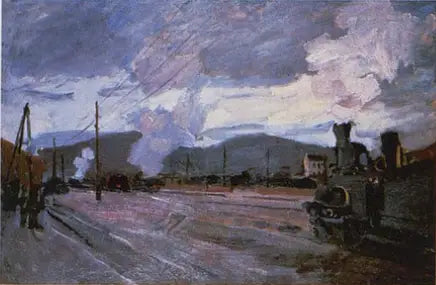 Argenteuil'n rautatieasema - Claude Monet