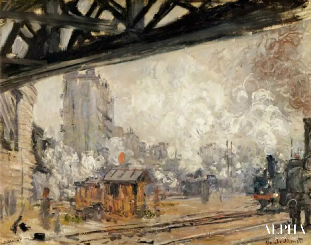 La Gare Saint-Lazare, vue extérieure de Claude Monet - Reproductions de tableaux et peintures haut de gamme