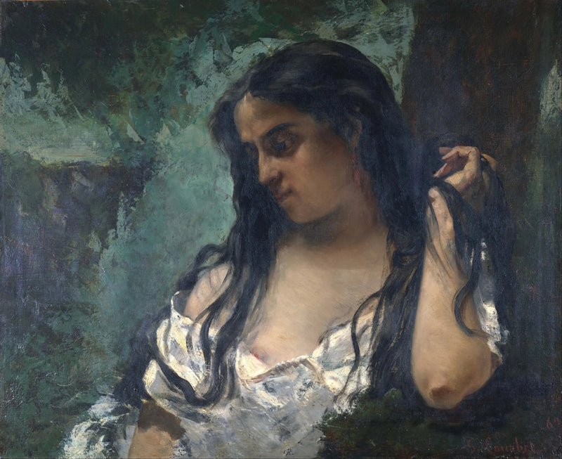 La Gitane mietteliäs - Gustave Courbet