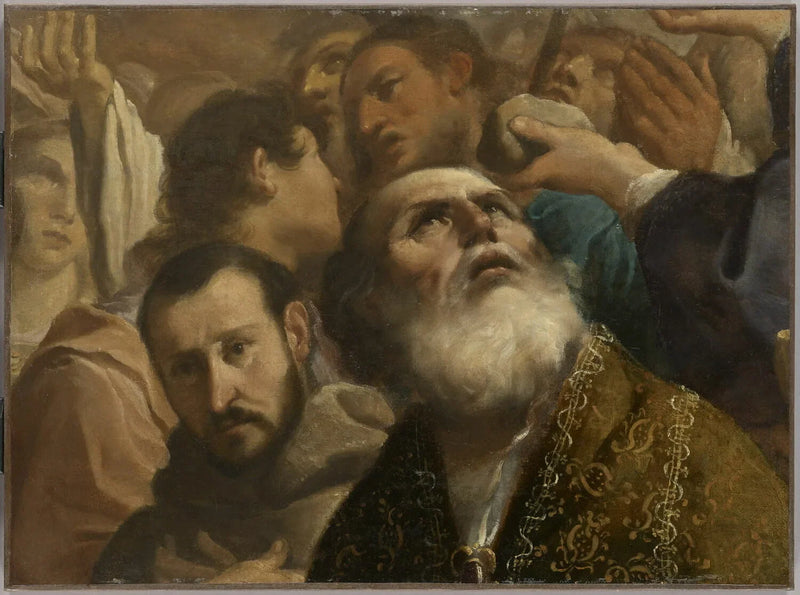 Kaikkien pyhien kirkkaus. Fragmentti - Guercino
