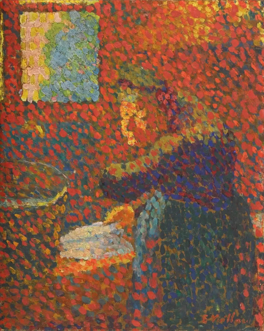 Isoäiti lavuaarin ääressä - Édouard Vuillard