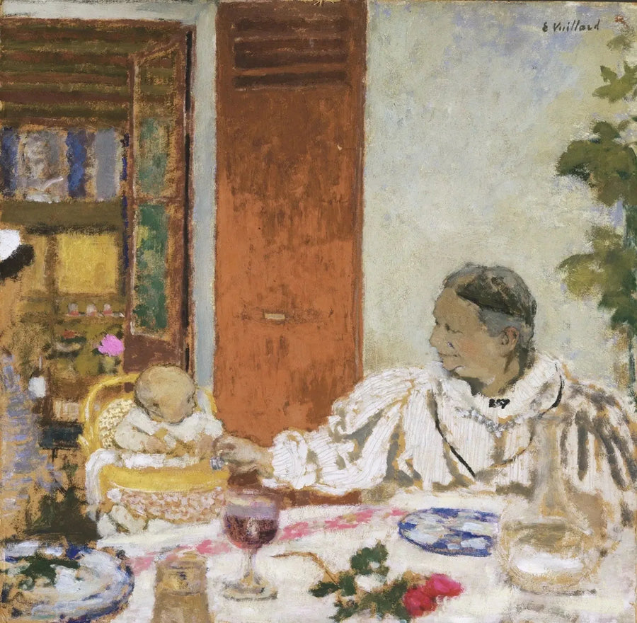 Isoäiti. Pöydässä - Édouard Vuillard