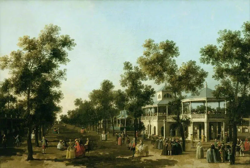 La Grande Promenade, Vauxhall Gardens, Lontoo - Canaletto
