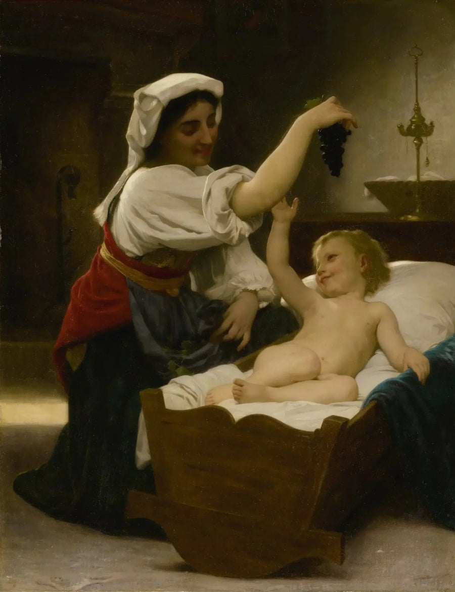 Viinirypäle (ensimmäinen alennus) - Bouguereau