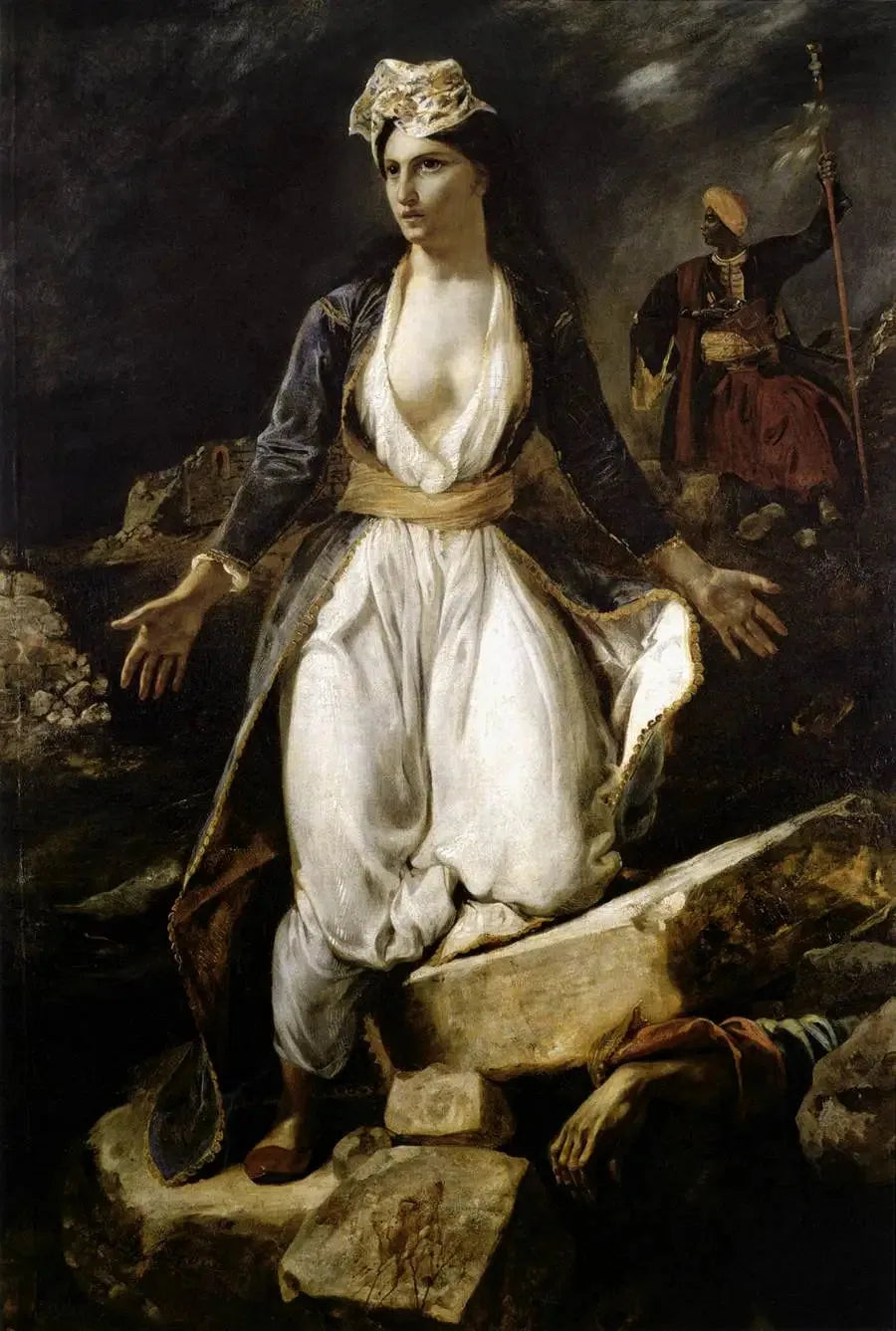 Kreikka Missolonghin raunioilla - Eugène Delacroix