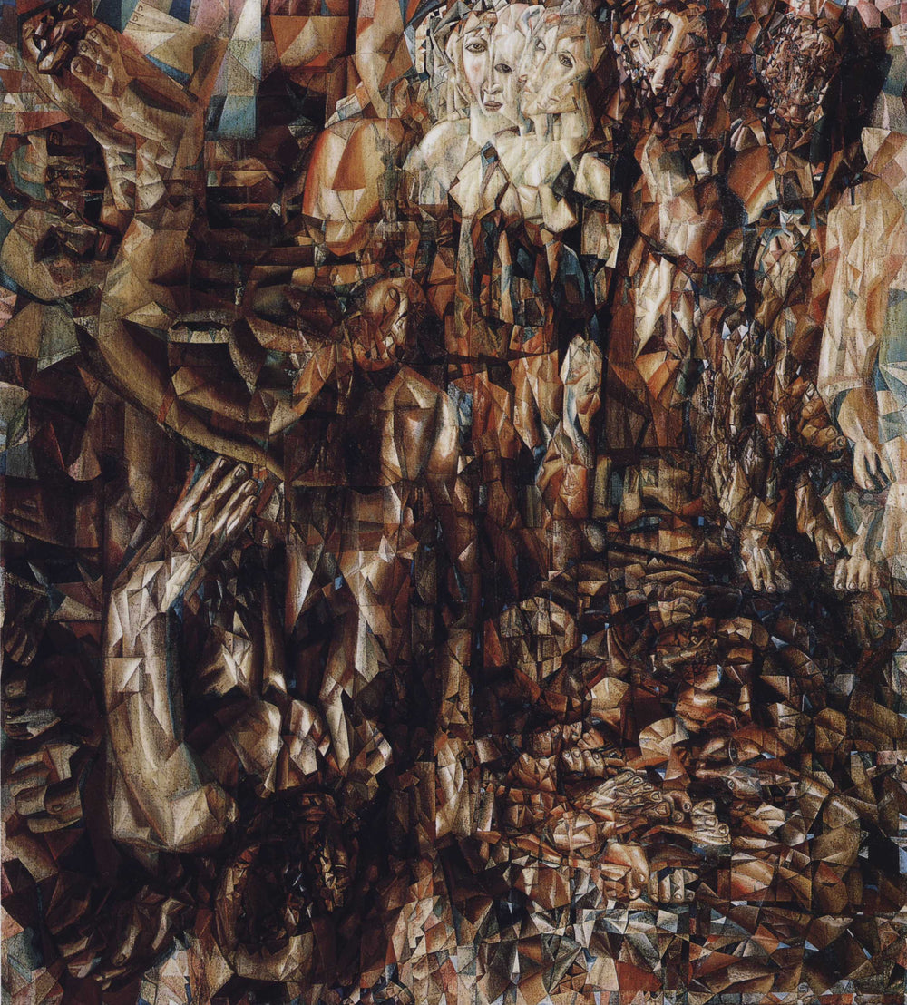 La guerre allemande - Pavel Filonov image 1 copie de tableau peinte à la main